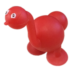 Red Stik-A-Mals ostrich